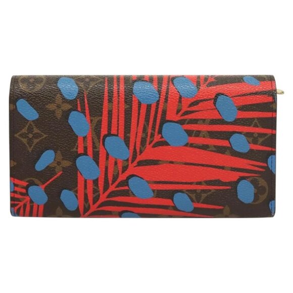 LOUIS VUITTON Monogram Jungle Dot Portefeuille Sarah Wallet M41381 Auth 119252V - Picture 8 of 16